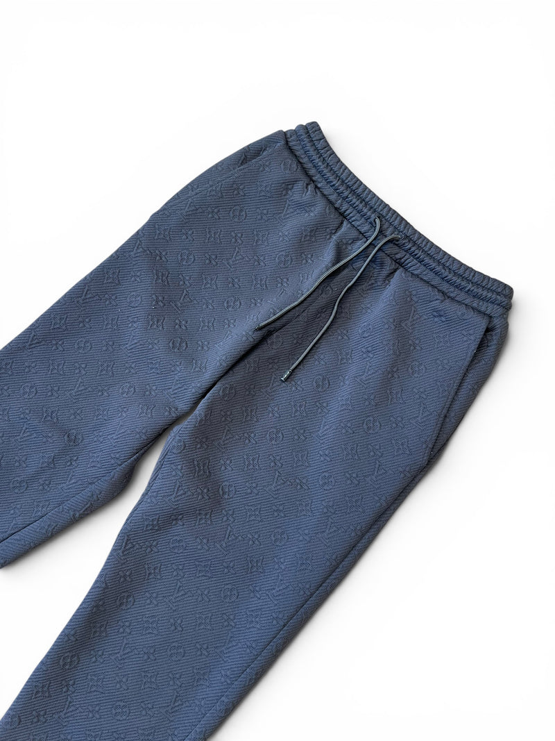 LOUIS VUITTON MONOGRAM JOGGERS - GREY - SIZE SMALL - PRELOVED