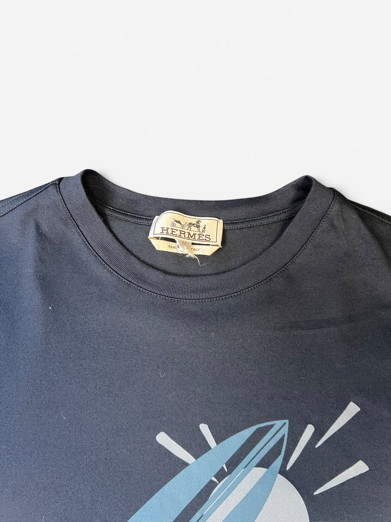 HERMES MENS T-SHIRT - MEDIUM FIT SMALL/MEDIUM - PRELOVED