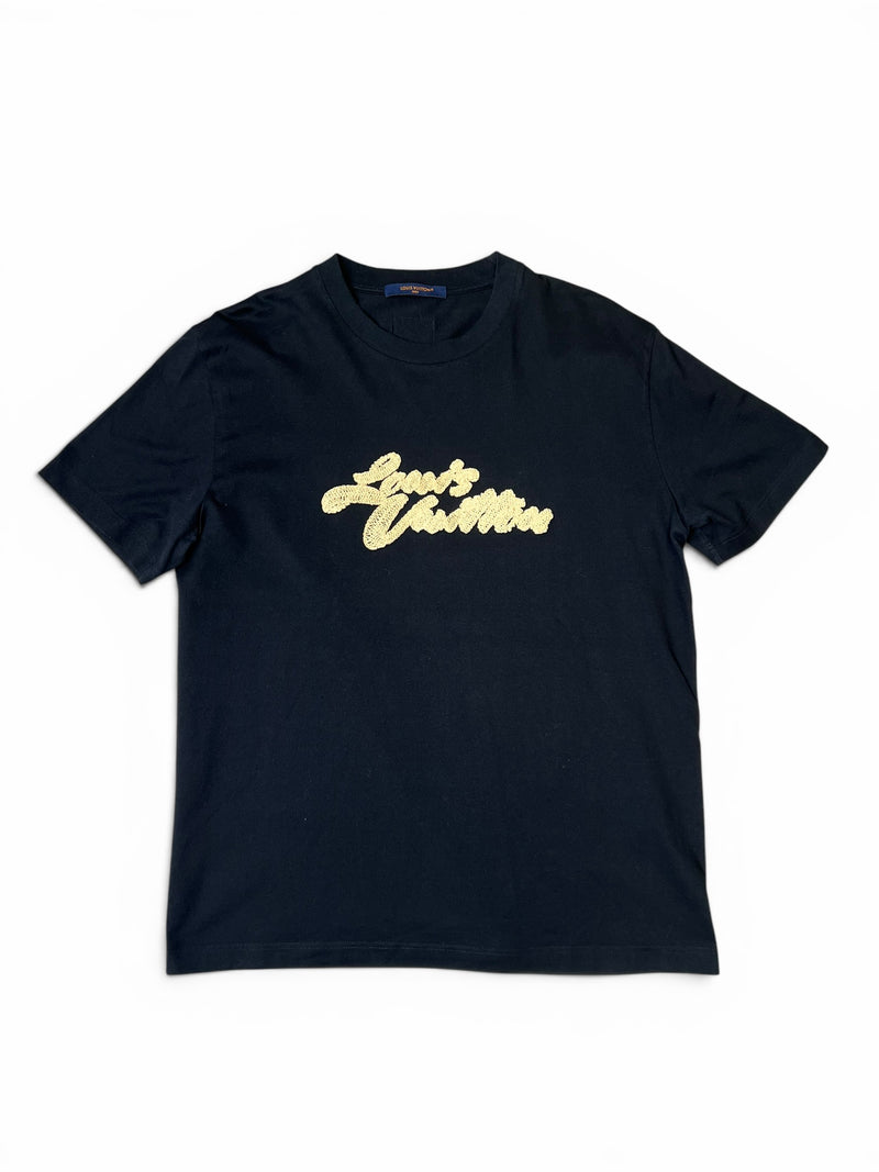 LOUIS VUITTON MENS STRAW T-SHIRT - XL - PRELOVED
