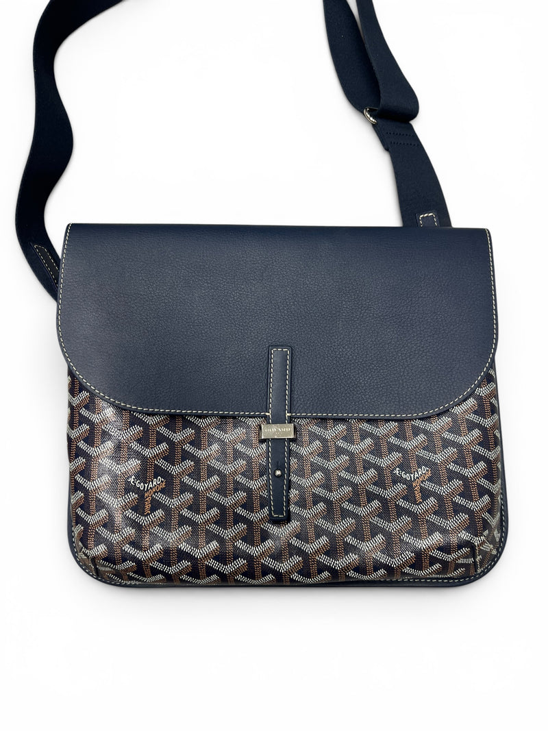 GOYARD COURSIER MENS BAG | NAVY