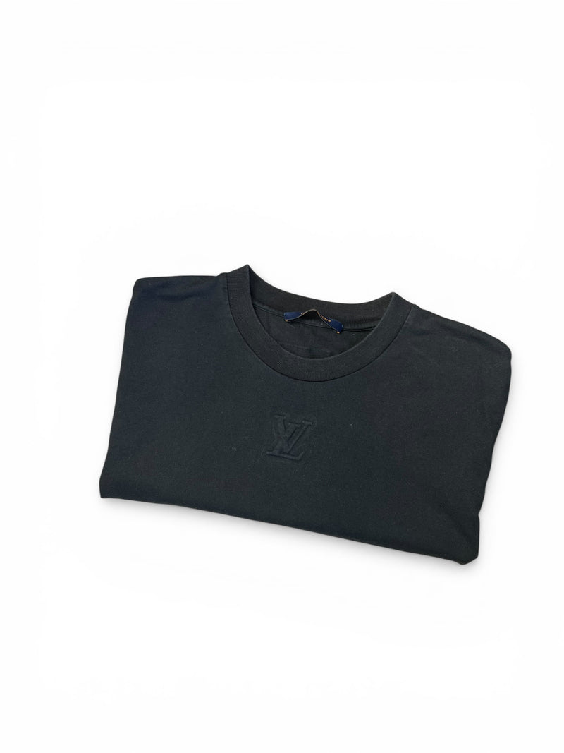 LOUIS VUITTON EMBOSSED T-SHIRT - SMALL - PRELOVED