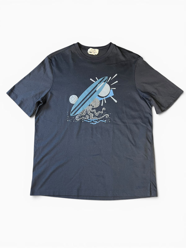HERMES MENS T-SHIRT - MEDIUM FIT SMALL/MEDIUM - PRELOVED