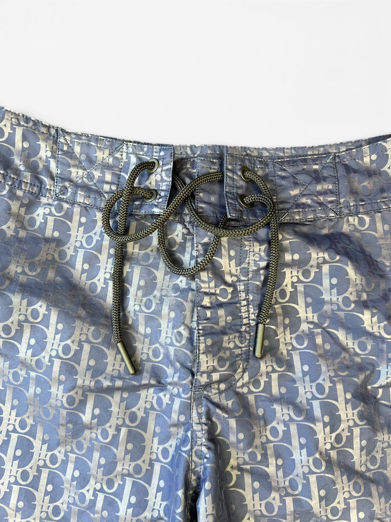 DIOR MENS NAVY SWIM SHORTS - SMALL - PRELOVED