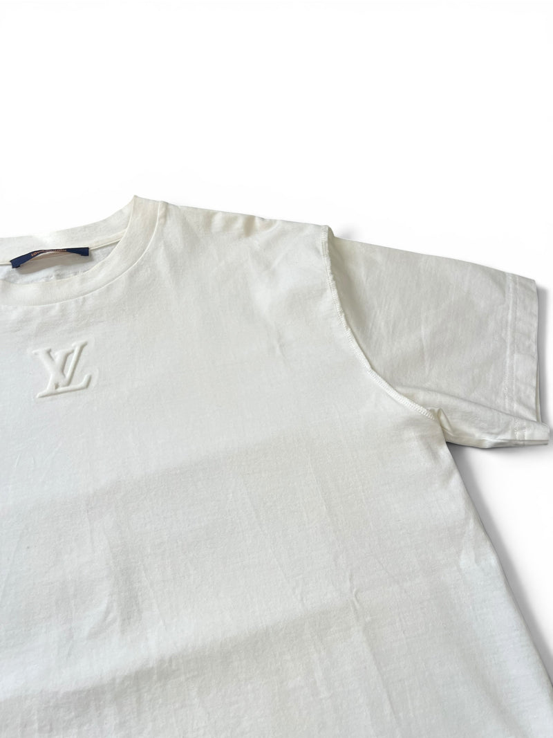 LOUIS VUITTON EMBOSSED T-SHIRT - MEDIUM - PRELOVED